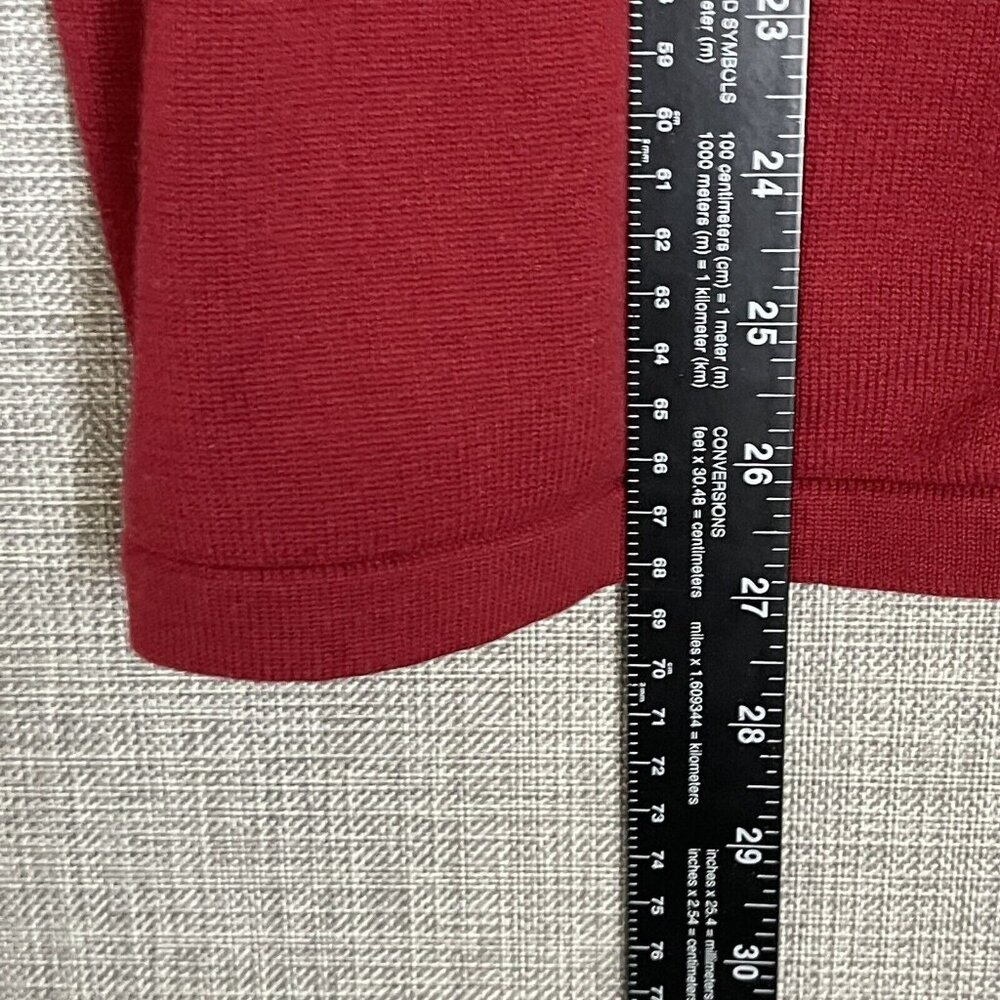 Bob Mackie Wearable Art Sweater Womens Medium Red Black - Picture 6 of 12